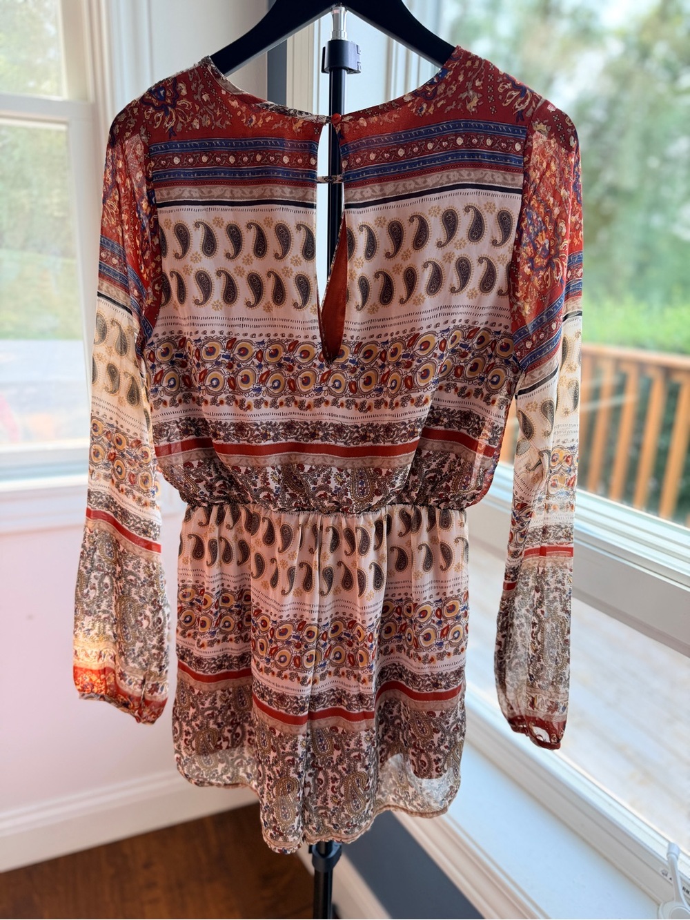 Chic trendy bohemian romper size small Sienna Sky - Picture 2 of 13